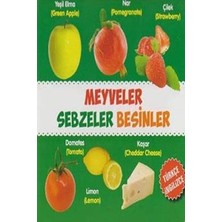 Parıltı Yayınları Meyveler - Sebzeler - Besinler / Türkçe-Ingilizce