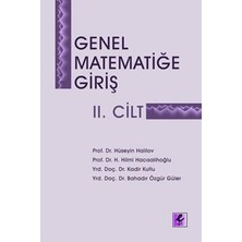Efil Yayınevi Genel Matematiğe Giriş 2. Cilt