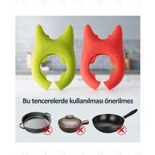 MAİN SHOP 2 Adet Silikon Tava Tencere Kaşık Tutucu M-50