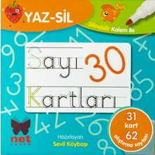 Net Çocuk Yayınları Yaz-Sil Sayı Kartları