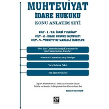 Gazi Kitabevi Muhteviyat Idare Hukuku Konu Anlatım Seti (3 Cilt Takım)