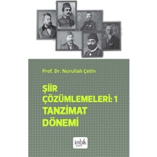 İmbik Yayınları Şiir Çözümlemeleri 1 Tanzimat Dönemi