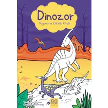1001 Çiçek Kitaplar Dinozor Boyama ve Etkinlik Kitabı Simon Tudhope - Kirsteen Rogers Ciltsiz