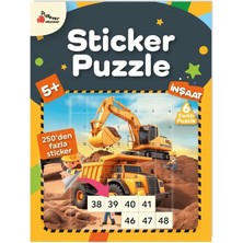 Playever Sticker Puzzle - Inşaat  - Çıkartmalı Yapboz Etkinlik kitabı