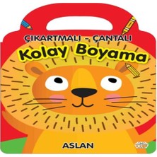 Alvera Aslan - Çıkartmalı-Çantalı Kolay Boyama
