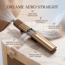 Dreame Aero Profesyonel Islak ve Kuru Kurutmalı Saç Düzleştirici: Hava Akışıyla Isı Hasarsız Şekillendirme, Keratin/argan Kaplama, Negatif Iyon Bakımı, Akıllı Isı Kontrolü ve LED Ekran