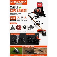 Mitsuyama Sırt Tırpan Toprak Çapalama Makinesi (2 Adet Çapalama Aparatı) 63CC 5,7hp