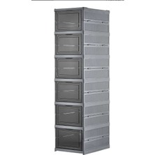 Deyhome 6 Katlı Katlanır Ayakkabılık Dolabı – Kapaklı, Modüler, Toz Geçirmez, Yer Tasarruflu Organizer