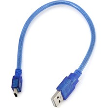 Devremarkt Mini USB Kablo 30CM (Usb A – Mini USB 5 Pin, Veri ve Şarj Kablosu