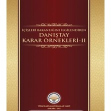 Tiav Içişleri Bakanlığını Ilgilendiren Danıştay Karar Örnekleri-Iı