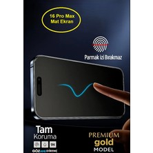Teknoparkta Iphone 16 Pro Max Uyumlu Mat Ekran Koruyucu Seramik Nano Tam Kaplar