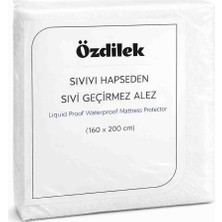 Özdilek Sıvı Geçirmez Alez | %100 Pamuk Üst Yüzey | Fitted Lastikli Yatak Koruyucu | Nefes Alabilir | Terletmez | Anti Alerjik