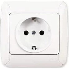 İsingir Shopping Günsan Fantasy Topraklı Priz Beyaz Renk