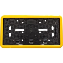 isiltikidsmoda Çerçeveli Dikdörtgen  Plakalık Plaka Altlığı Sarı 32X17CM 1 Adet
