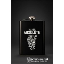 Toyigoo 240 ml Mat Siyah Paslanmaz Çelik Içki Matarası 722910