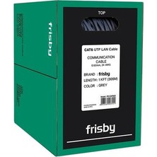 isiltikidsmoda Frısby FNW-CAT622 305MT 0.50MM 24AWG Cat6 Utp Kablo Gri