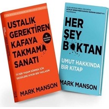 Butik Yayınları Ustalık Gerektiren Kafaya Takmama Sanatı ve Her Şey Bktan Kitap Seti - 2 Kitap Takım