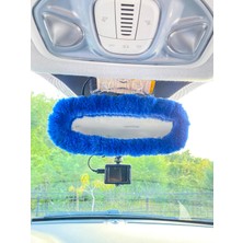 isiltikidsmoda Peluş Dikiz Ayna Kılıfı Süs Mavi