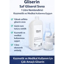 Bezos Gliserin Saf Gliserol Sıvısı 1 Litre Nemlendirici Kozmetik ve Medikal Kullanıma Uygun