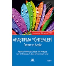 Anı Yayıncılık Araştırma Yöntemleri : Desen ve Analiz