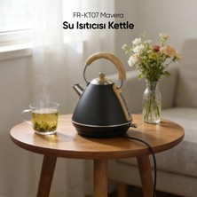 Fressi Retro Mavera 1,7 Litre Ahşap Kulp Detaylı Kettle Su Isıtıcısı FR-KT07