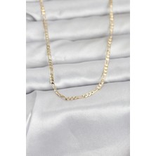 Youday Accessories cm 14K Gold Renk Ince Kuşgözü Zincir Model 60 cm Kadın Kolye