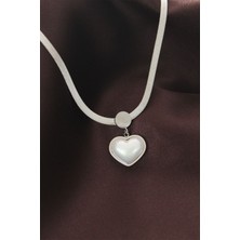Youday Accessories 316L Çelik Italyan Zincir Kalp Kolye