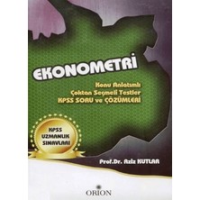 Orion Kitabevi Ekonometri (Kpss Uzmanlık Sınavları)