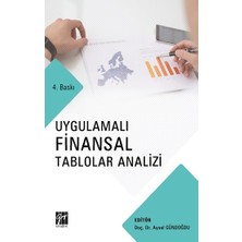 Gazi Kitabevi Uygulamalı Finansal Tablolar Analizi