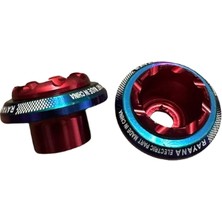 Tutgun Motor Pcx Aks Koruma Alüminyum Kırmızı Hologram Ön Teker Takozu