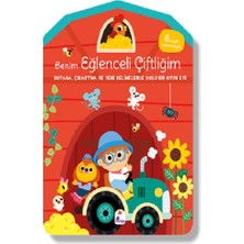 İndigo Çocuk Benim Eğlenceli Çiftliğim – Boyama, Çıkartma ve Yeni Kelimelerle Dolu Bir Oyun Evi (6 Sayfa Çıkartmasıyla)