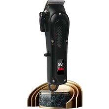 Ematcrt Dijital Profesyonel Kablosuz Saç Sakal Tıraş Makinası Sessiz Paslanmaz Çelik - Lisinya