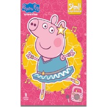 Doğan Çocuk Peppa Pig-Simli Çıkartmalı Boyama Kitabı
