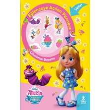Doğan Çocuk Disney Alice'in Harikalar Pastanesi Eğlenceye Açılan Pencere Çıkartmalı Boyama Kitabı