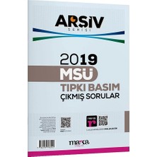 Marka Yayınları 2019 Msü Arşiv Serisi Tıpkı Basım Çıkmış Sorular Tamamı Video Çözümlü