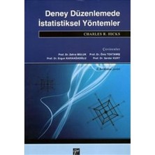 Gazi Kitabevi Deney Düzenlemede Istatiksel Yöntemler