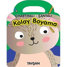0-6 Yaş Yayınları Çıkartmalı - Çantalı Kolay Boyama - Tavşan