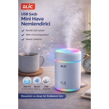 Ronanna Blic Cm-9s Renkli Işıklı Hava Nemlendirici 300 ml USB Şarjlı Mini Masaüstü Nemlendirici