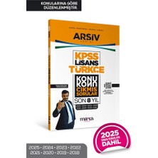 Marka Yayınları Kpss Lisans Türkçe Konu Konu Çıkmış Sorular Son 8 Yıl Çıkmış Sorular (2025 Dahil)