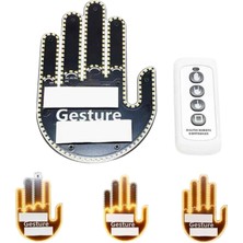 Uzaktan Kumandalı Araba Parmak Hareketi Işığı Parmak Işığı LED Araba Arka Pencere - Lisinya