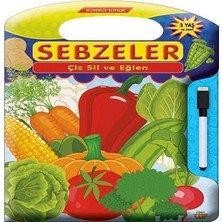 0-6 Yaş Yayınları Çiz Sil Eğlen Sebzeler
