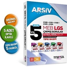Marka Yayınları Son 5 Yıl Lgs 8. Sınıf Arşiv Serisi Tıpkı Basım Fasikül Fasikül Çıkmış Sorular Tamamı Video Çözümlü