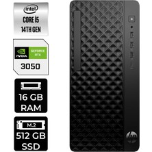 HP Prodesk 2 Tower G1I i5 14500 RTX 3050 16GB RAM 512GB SSD Win11 Pro B6XX1ETPN521 Masaüstü Bilgisayar + Per4 USB