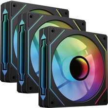 AyrStore Vento VF1202FI, 120MM, Argb, Kasa Fanı, 3-Lü Paket