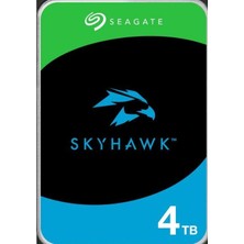 AyrStore 4 Tb Seagate 3.5 Skyhawk Sata 5400RPM 256MB 7/24 Guvenlık ST4000VX016 (3 Yıl Resmı Dıst Garantılı)