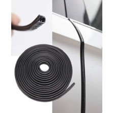 isiltikidsmoda Kapı Koruma Fitili U Tip Geçme Şerit Kaliteli 5 Metre Siyah