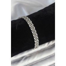 Youday Accessories 316L Çelik 7 mm Kalınlıkta Gümüş Renkli Erkek Bileklik