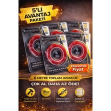 Nil Avm Vhb Akrilik Silikon Bant 18MM x 2 Metre Şeffaf Çift Taraflı Güçlü Yapıştırıcı Bant 5 Adet