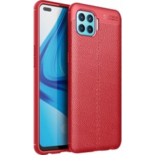 Akay Avm  Reno 4 Lite Kılıf Auto Fus Kapak - Kırmızı