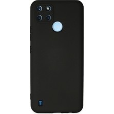 Akay Avm Realme C25Y Kılıf Nano Içi Kadife  - Siyah